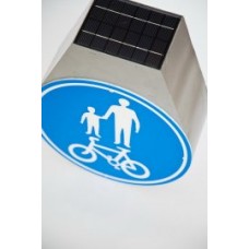 Un signo solar para carriles bici